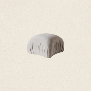 Sable Ottoman | Woven Ivory