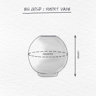 Arche Short Vase dimensions