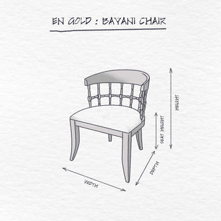 Bayani Chair dimensions