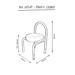 Daisy Chair, Black dimensions
