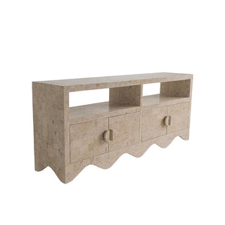 Sable Entertainment Unit - Cream Stone