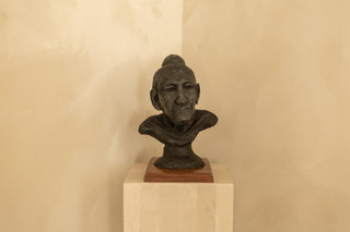 Terracotta Portrait Bust Hand-Modeled Form