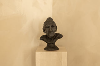 Terracotta Portrait Bust Hand-Modeled Form