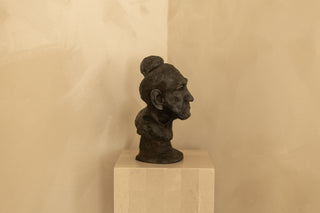 Terracotta Portrait Bust Hand-Modeled Form