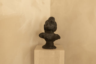 Terracotta Portrait Bust Hand-Modeled Form