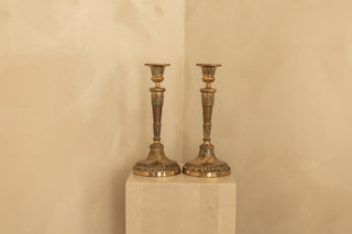 Brass Candlestick Pair