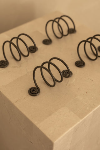 Forged Iron Napkin Rings