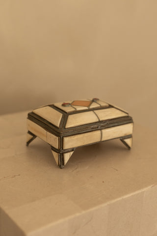 No. 2 Moroccan Camel Bone & Brass Jewelry Box