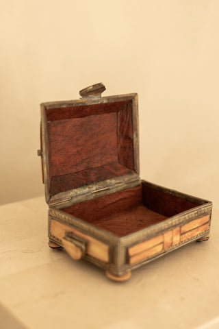 No. 1 Moroccan Camel Bone & Brass Jewelry Box
