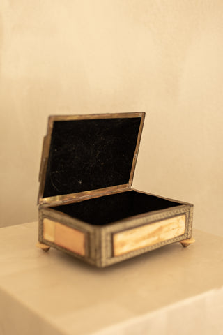 No. 3 Moroccan Camel Bone & Brass Inlaid Jewelry Box