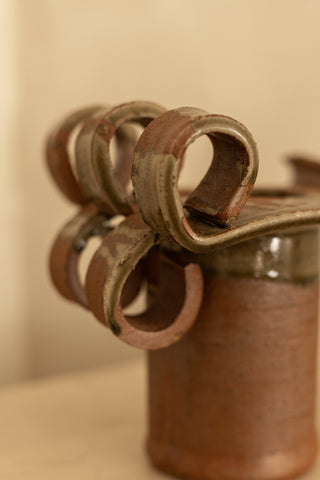 Mid Century Coiled Studio Pottery Vessel