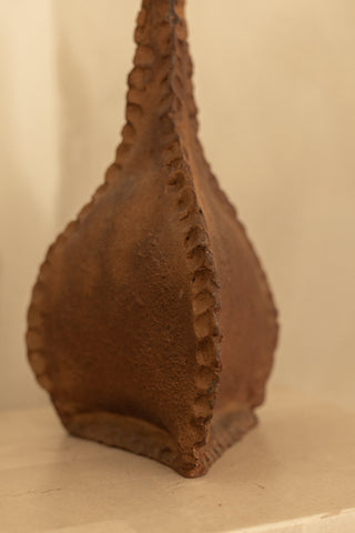 Handbuilt Brutalist Stoneware Vessel