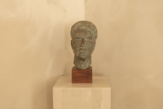 Patinated Sculpture Modernist Bust