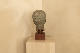 Patinated Sculpture Modernist Bust