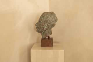 Patinated Sculpture Modernist Bust