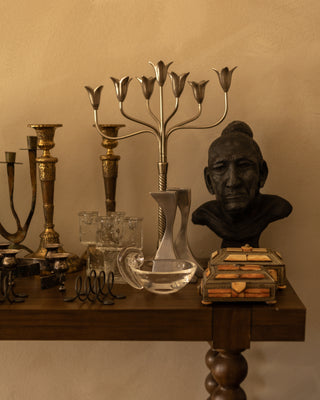 Terracotta Portrait Bust Hand-Modeled Form