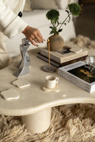 Paradis Coffee Table | Spanish Beige Marble
