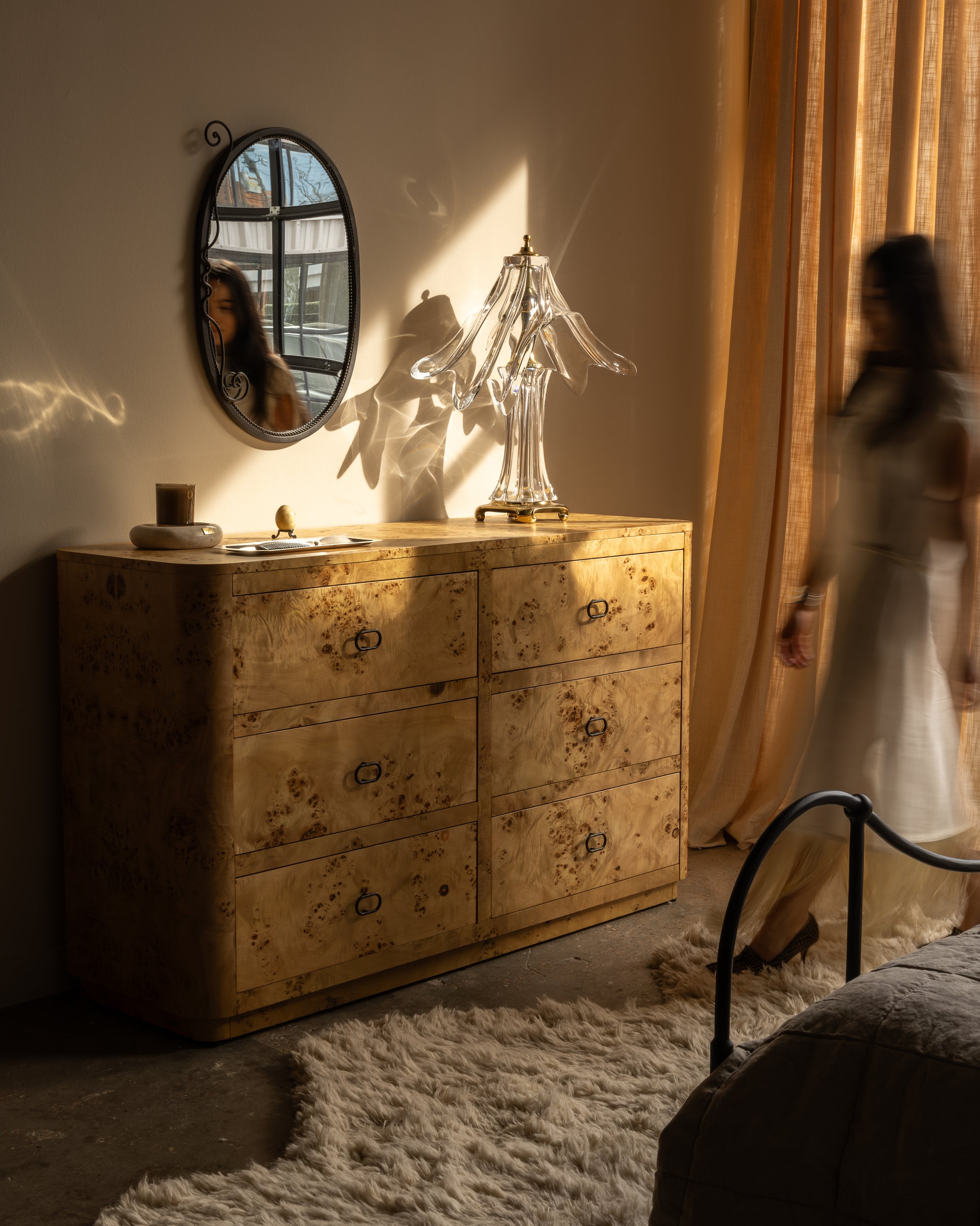 Zephyr Chest of Drawers | Honey Burl