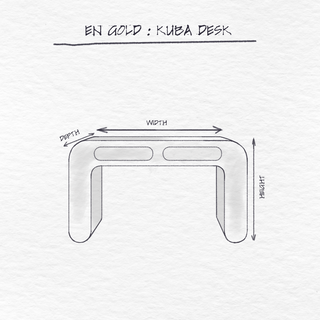 Kuba Desk, Moreno dimensions