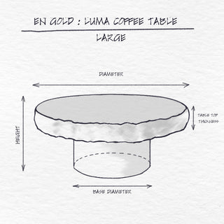 Luma Coffee Table, Large dimensions