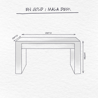 Mala Desk, Moreno dimensions