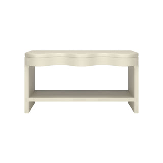 Onda Console Table, Cream, Front View 