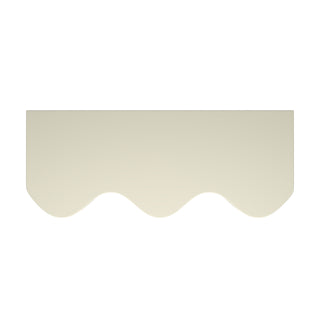 Onda Console Table, Cream, Top View