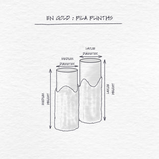 Pila Plinths dimensions