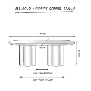 Poppy Coffee Table dimensions