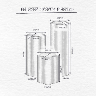 Poppy Plinth dimensions