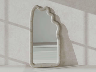 Paradis Floor Mirror | Spanish Beige Marble