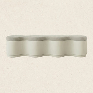 Triana Bench King | Cream