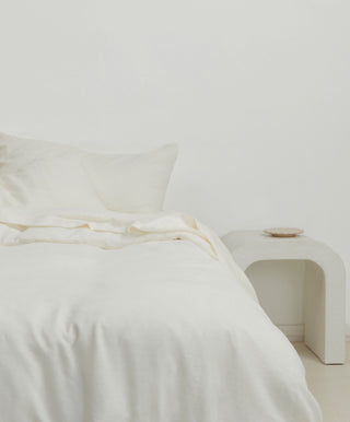 Linen Duvet Cover - Ivory