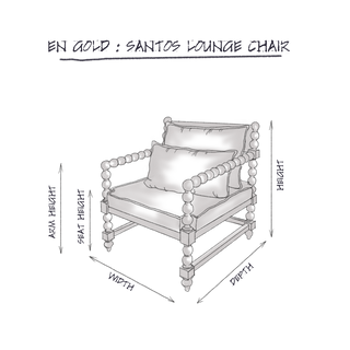 Santos Lounge Chair dimensions