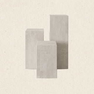 Spanish Beige Marble Plinth | Large