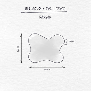 Tali Tray, Natural White Large dimensions