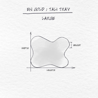 Tali Tray, Natural White Large dimensions