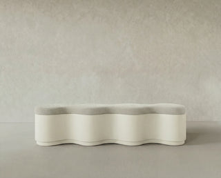 Triana Bench King | Cream