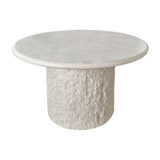 Isla Round Dining Table | 52" | Spanish Beige Marble