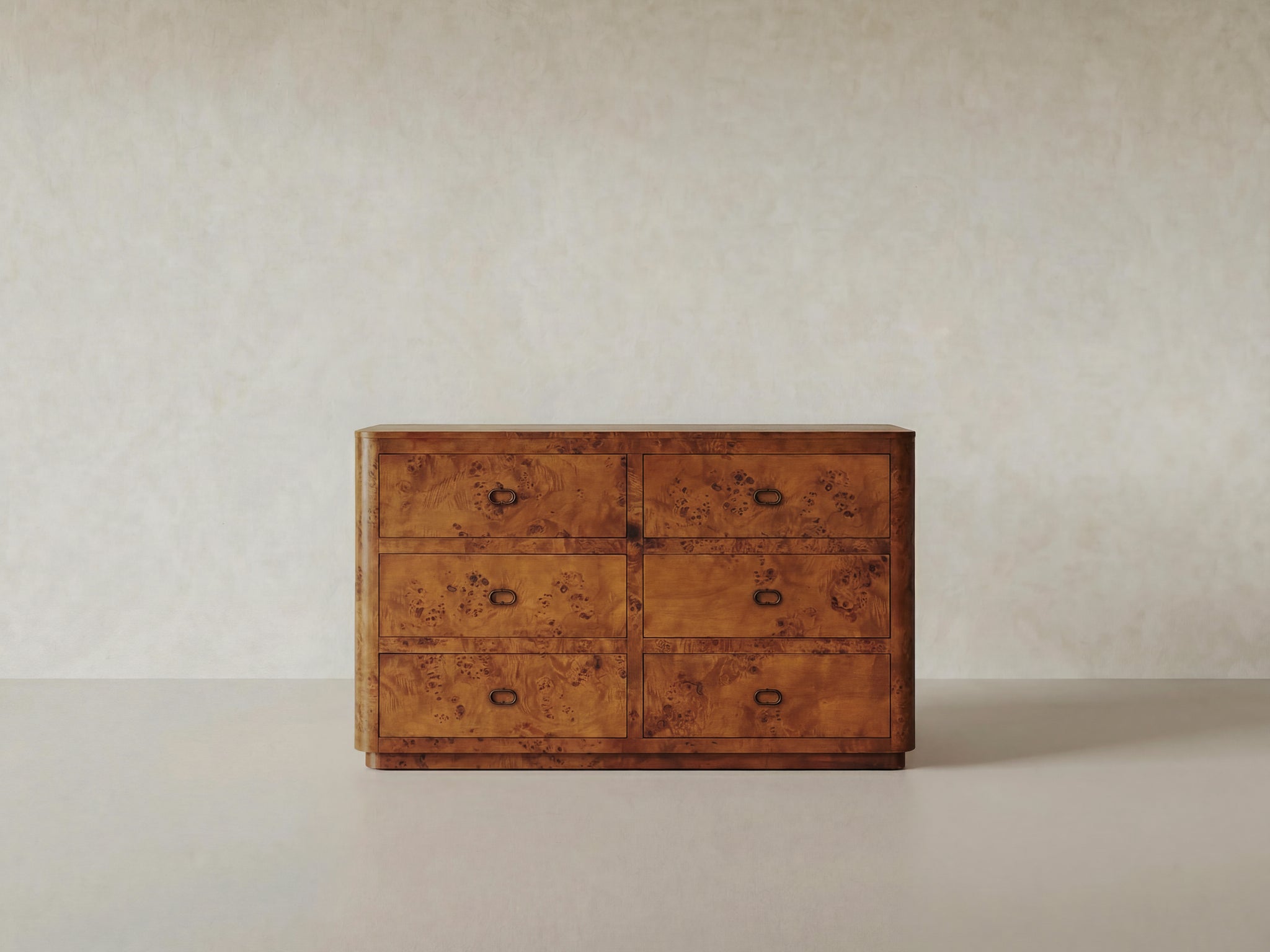 Zephyr Chest of Drawers | Cognac Burl