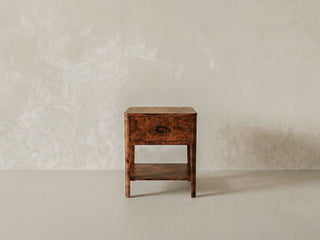 Zephyr Side Table | Cognac Burl