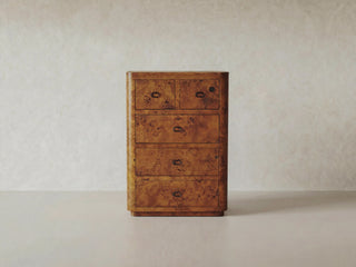 Zephyr Tall Dresser | Cognac Burl