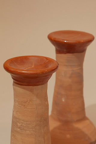 Cirio Earthenware Candle Holders (pack of 2)