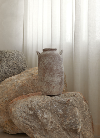 Mira Vase | Distressed Taupe