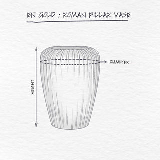 Roman Pillar Vase dimensions