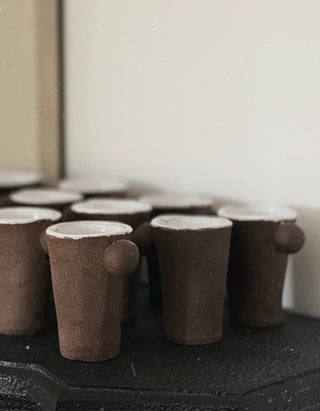 Hand built Earth & Clay Espresso Cup