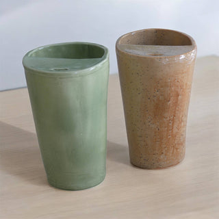Unique Handcrafted Travel Mug for Coffee & Tea Lovers | Brown
