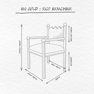 Rico Armchair dimensions