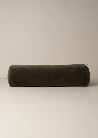 Velvet Bolster, Dark Olive