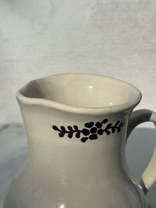 Hand-painted Margot Pitcher | Brown
